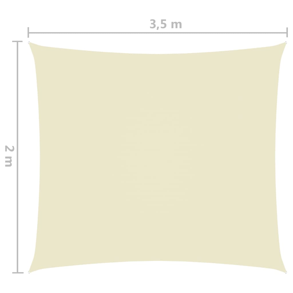 Parasolar, crem, 2x3,5 m, țesătură oxford, dreptunghiular - Lando