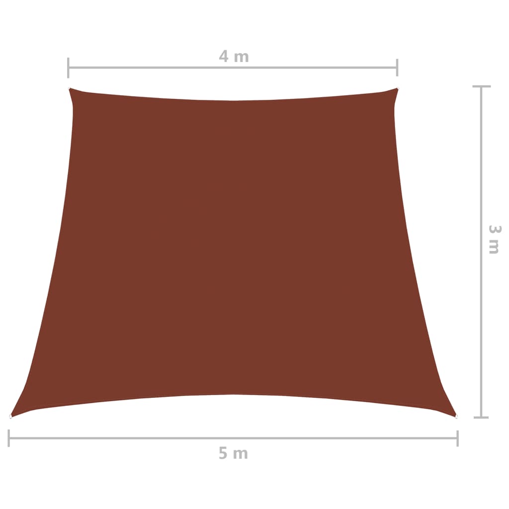 Parasolar, cărămiziu, 4/5x3 m, țesătură oxford, trapez Lando - Lando