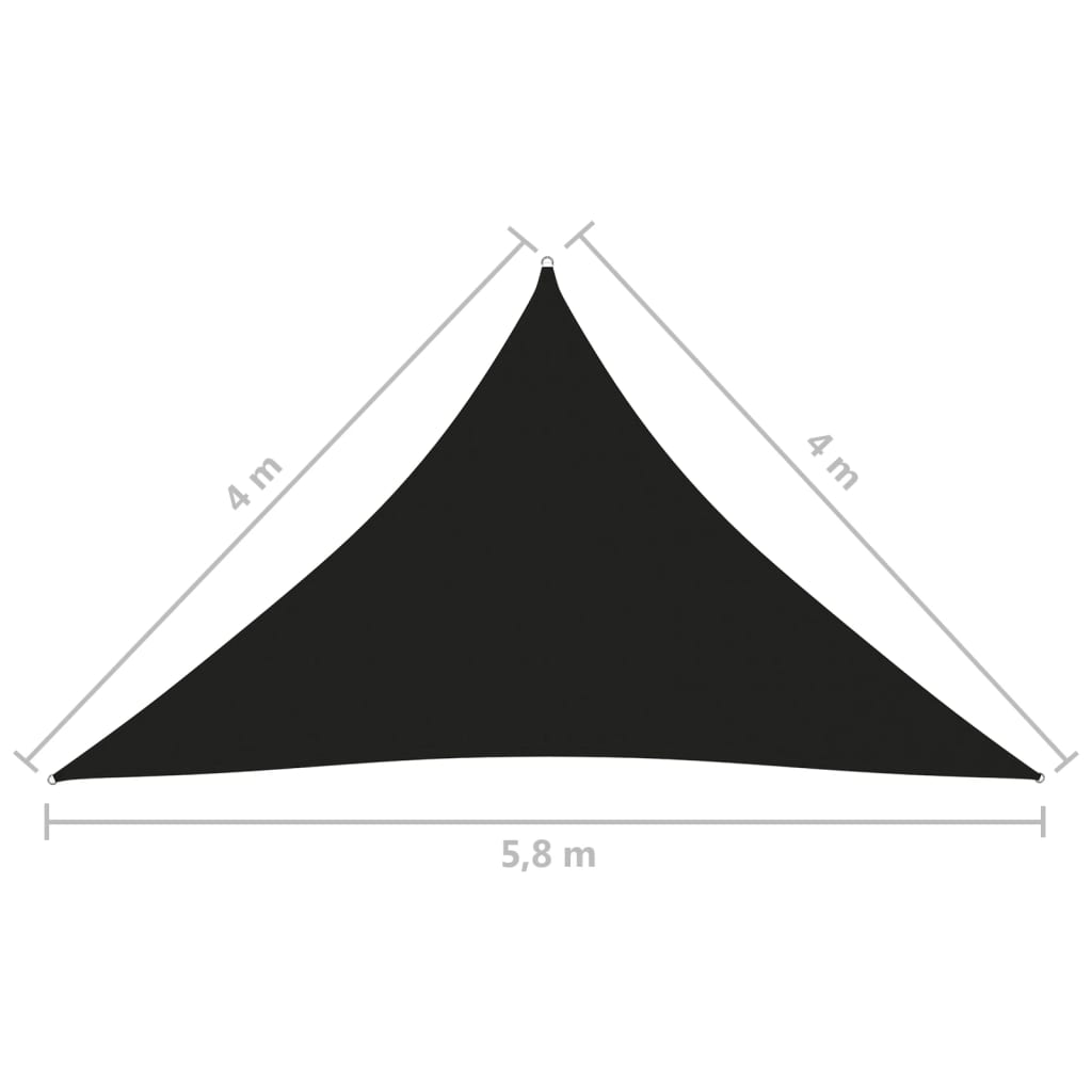 Parasolar, negru, 4x4x5,8 m, țesătură oxford, triunghiular Lando - Lando