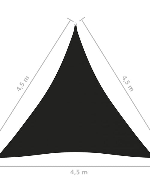 Загрузите изображение в средство просмотра галереи, Parasolar, negru, 4,5x4,5x4,5 m, țesătură oxford, triunghiular Lando - Lando
