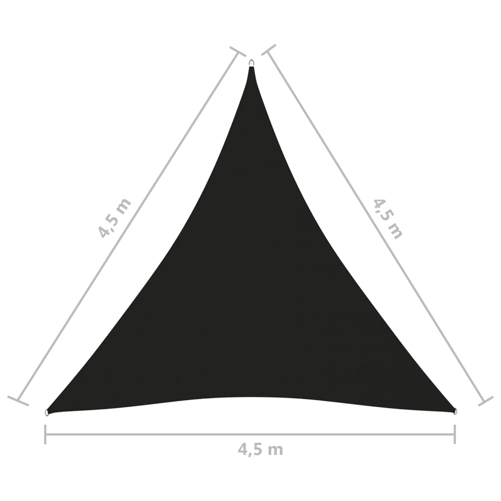 Parasolar, negru, 4,5x4,5x4,5 m, țesătură oxford, triunghiular Lando - Lando