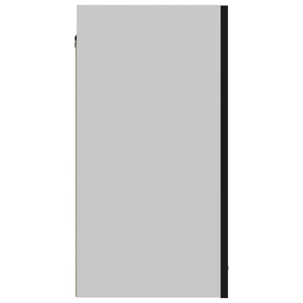 Dulap suspendat, negru, 60 x 31 x 60 cm, PAL - Lando