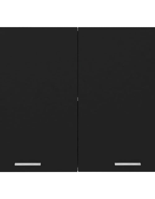 Încărcați imaginea în vizualizatorul Galerie, Dulap suspendat, negru, 80 x 31 x 60 cm, PAL - Lando
