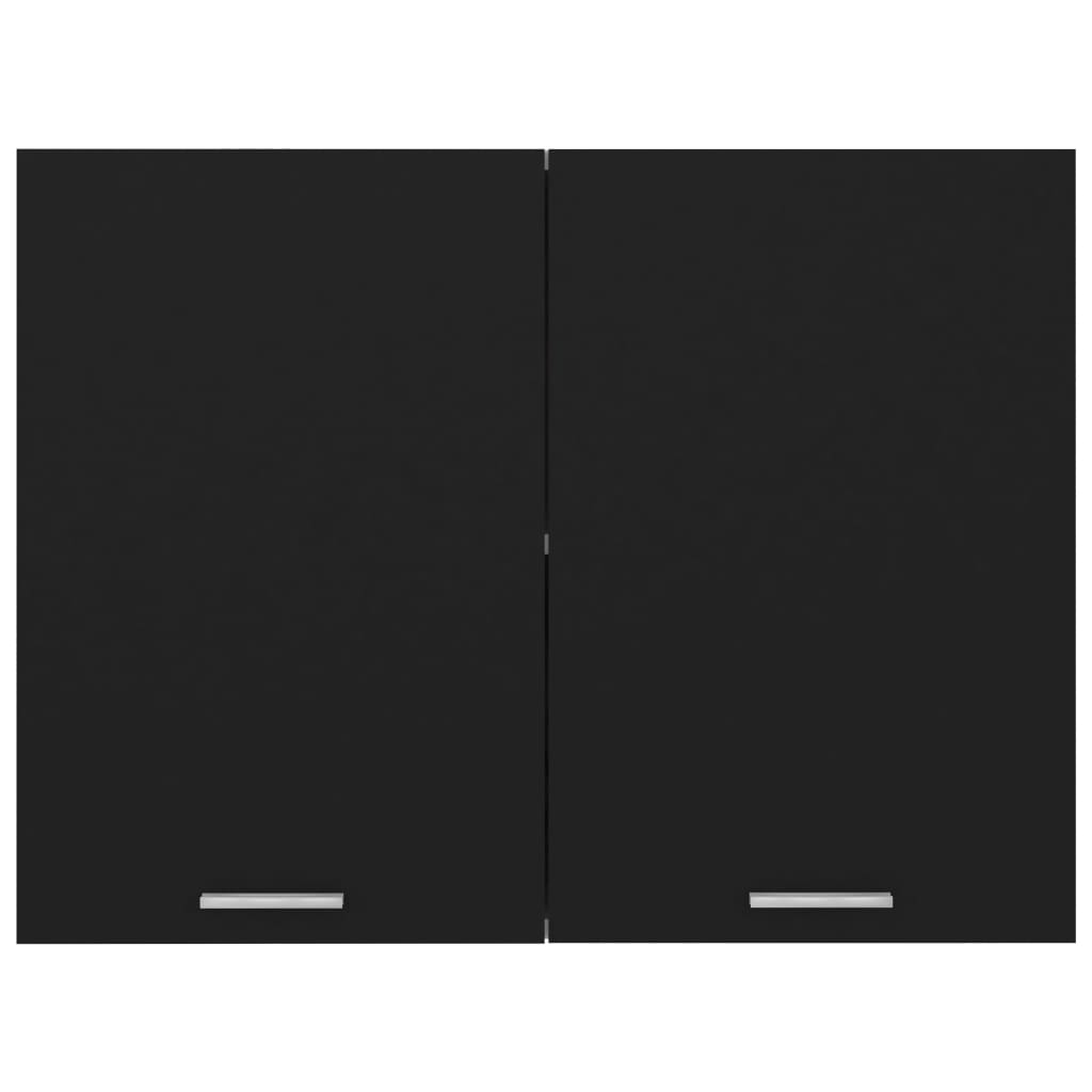 Dulap suspendat, negru, 80 x 31 x 60 cm, PAL - Lando