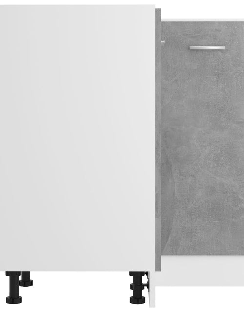 Загрузите изображение в средство просмотра галереи, Dulap inferior de colț, gri beton, 75,5 x 75,5 x 80,5 cm, PAL - Lando
