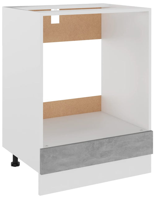 Загрузите изображение в средство просмотра галереи, Dulap pentru cuptor, gri beton, 60 x 46 x 81,5 cm, PAL - Lando
