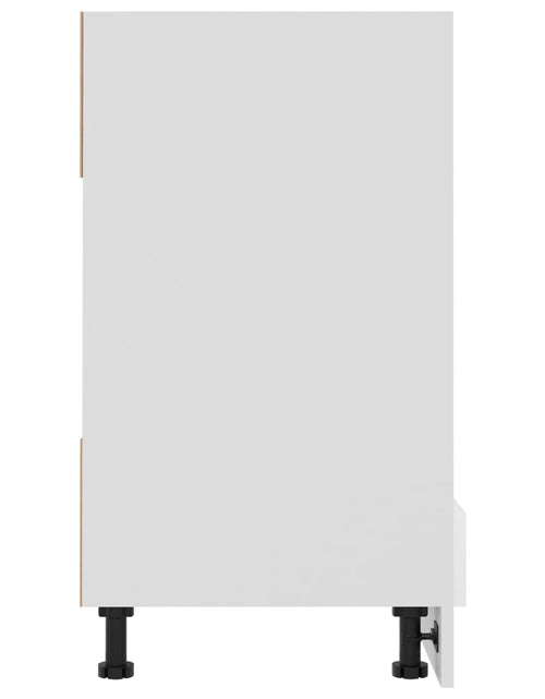 Încărcați imaginea în vizualizatorul Galerie, Dulap pentru cuptor, alb extralucios, 60 x 46 x 81,5 cm, PAL - Lando
