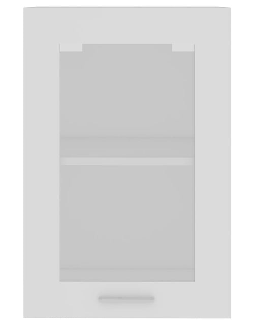 Загрузите изображение в средство просмотра галереи, Dulap de sticlă suspendat, alb, 40 x 31 x 60 cm, PAL - Lando
