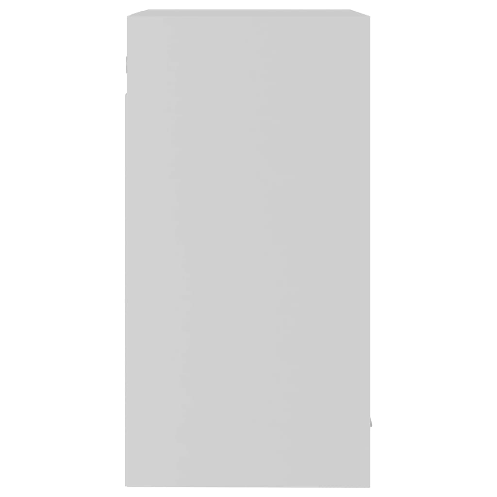 Dulap de sticlă suspendat, alb, 40 x 31 x 60 cm, PAL - Lando