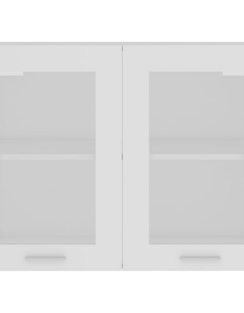 Încărcați imaginea în vizualizatorul Galerie, Dulap suspendat din sticlă, alb, 80 x 31 x 60 cm, PAL - Lando
