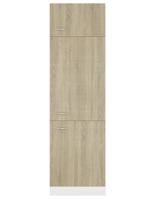 Încărcați imaginea în vizualizatorul Galerie, Dulap pentru frigider, stejar Sonoma, 60 x 57 x 207 cm, PAL - Lando
