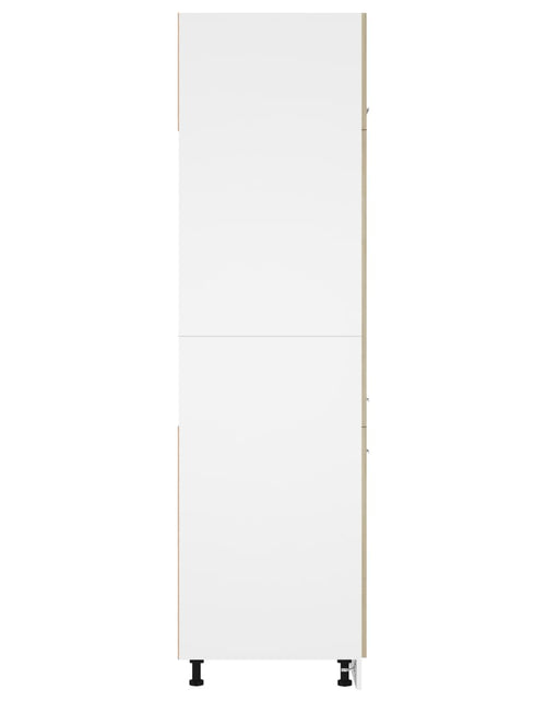 Загрузите изображение в средство просмотра галереи, Dulap pentru frigider, stejar Sonoma, 60 x 57 x 207 cm, PAL - Lando
