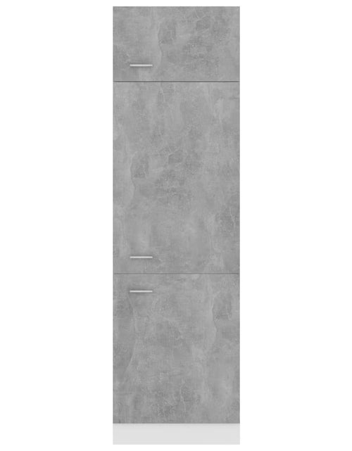 Încărcați imaginea în vizualizatorul Galerie, Dulap frigider, gri beton, 60 x 57 x 207 cm, lemn prelucrat - Lando
