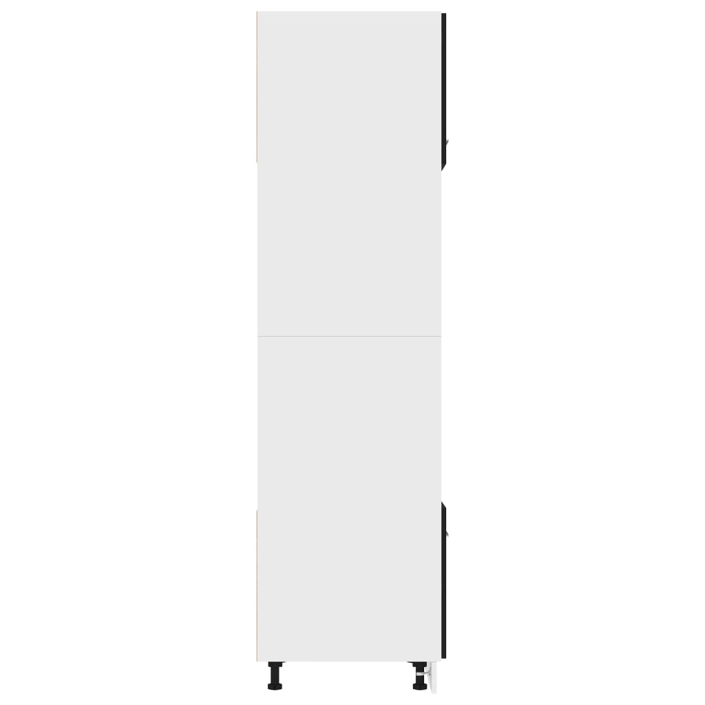 Dulap cuptor microunde, negru, 60 x 57 x 207 cm, PAL - Lando