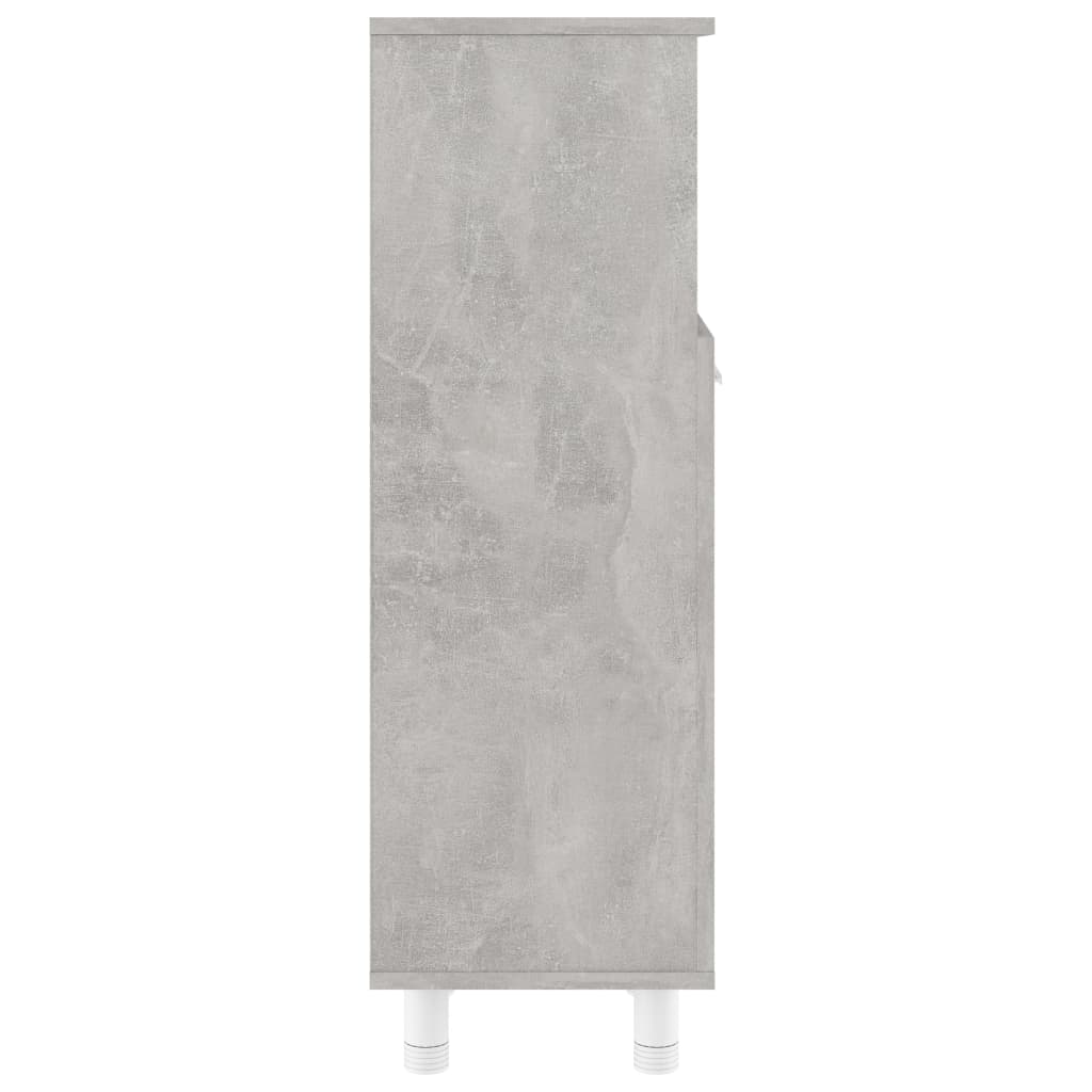 Dulap de baie, gri beton, 30 x 30 x 95 cm, PAL - Lando
