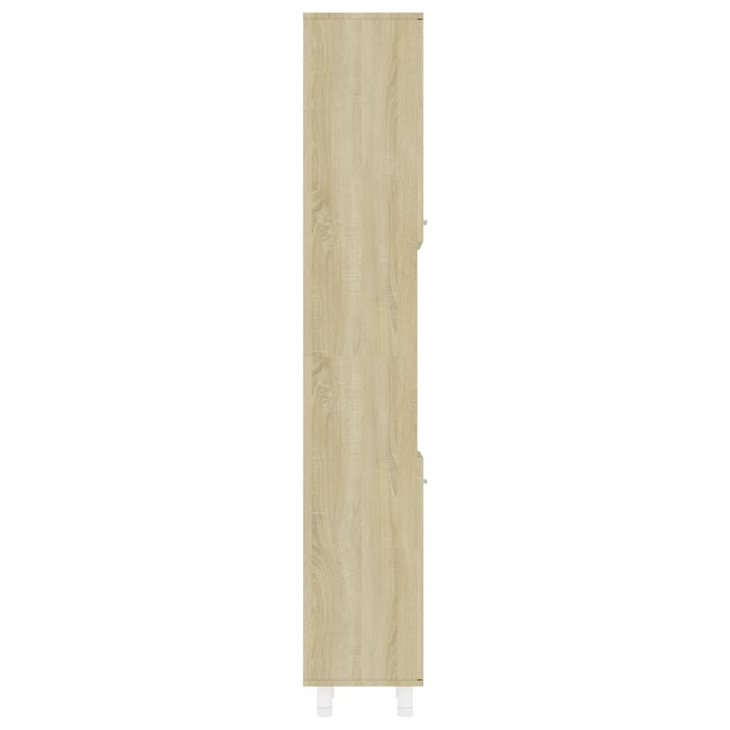 Dulap de baie, stejar Sonoma, 30 x 30 x 179 cm, PAL - Lando