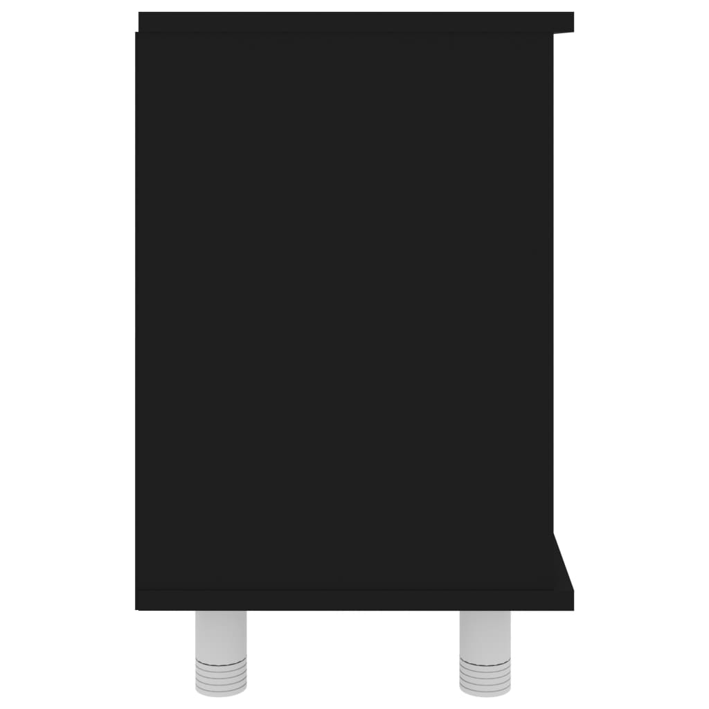 Dulap de baie, negru, 60 x 32 x 53,5 cm, PAL - Lando