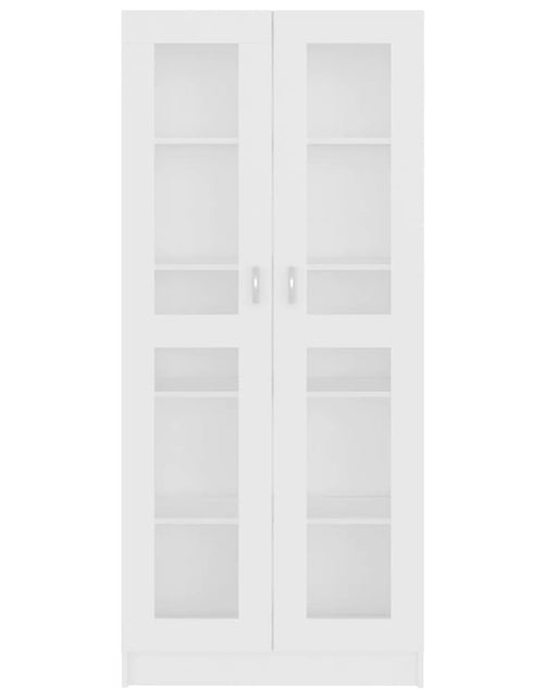 Încărcați imaginea în vizualizatorul Galerie, Dulap cu vitrină, alb, 82,5 x 30,5 x 185,5 cm, PAL Lando - Lando
