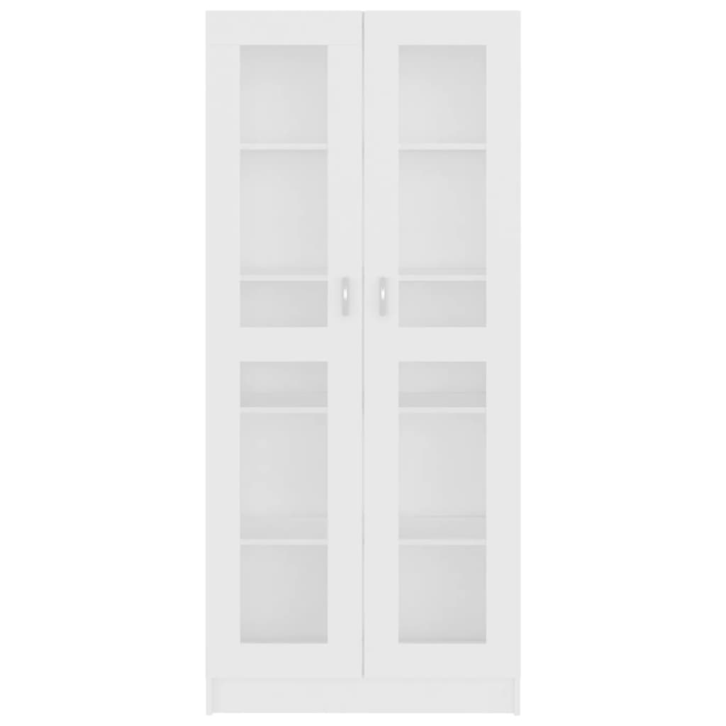 Dulap cu vitrină, alb, 82,5 x 30,5 x 185,5 cm, PAL Lando - Lando