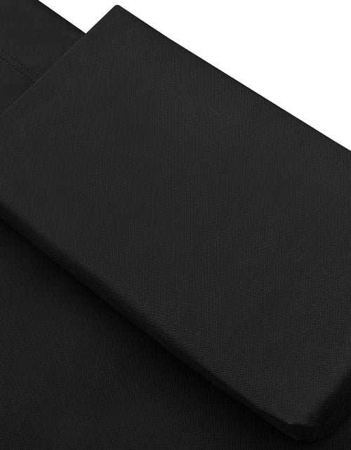 Încărcați imaginea în vizualizatorul Galerie, Pat șezlong de exterior, negru, material textil - Lando
