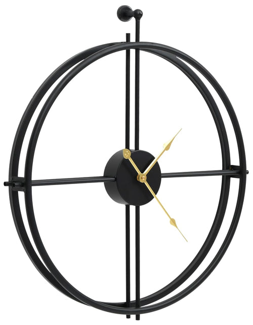Încărcați imaginea în vizualizatorul Galerie, Ceas de perete, negru, 52 cm, fier - Lando
