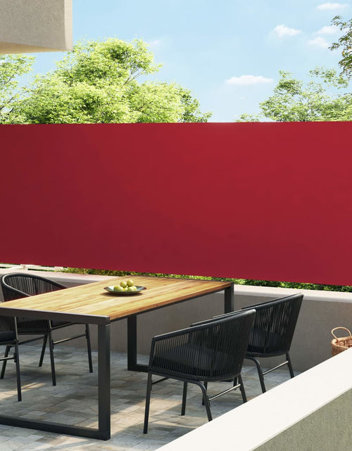 Загрузите изображение в средство просмотра галереи, Copertină laterală retractabilă de terasă, roșu, 600 x 160 cm - Lando
