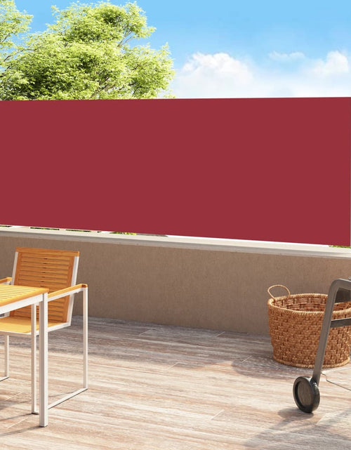Загрузите изображение в средство просмотра галереи, Copertină laterală retractabilă de terasă, roșu, 180x500 cm - Lando
