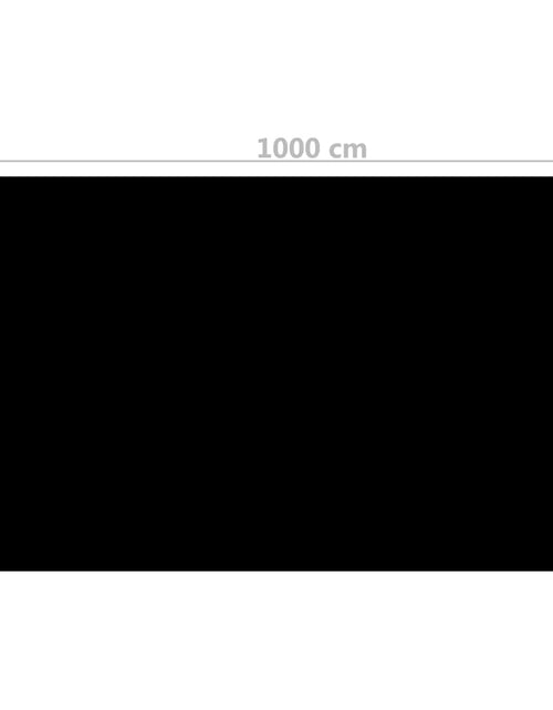 Încărcați imaginea în vizualizatorul Galerie, Prelată piscină, negru, 1000 x 600 cm, PE, dreptunghiular Lando - Lando

