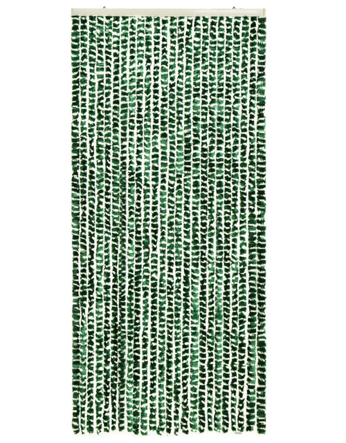 Încărcați imaginea în vizualizatorul Galerie, Perdea pentru insecte, verde și alb, 90 x 220 cm, chenille Lando - Lando
