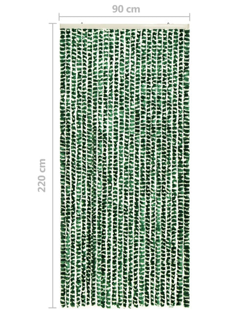 Загрузите изображение в средство просмотра галереи, Perdea pentru insecte, verde și alb, 90 x 220 cm, chenille Lando - Lando
