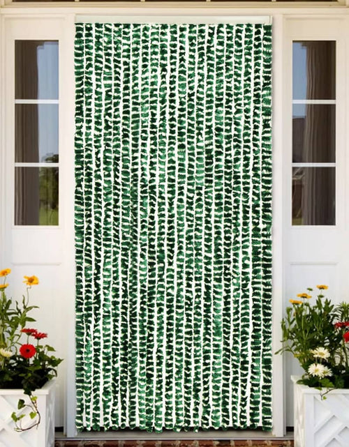 Încărcați imaginea în vizualizatorul Galerie, Perdea pentru insecte, verde și alb, 90 x 220 cm, chenille Lando - Lando
