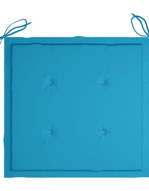Загрузите изображение в средство просмотра галереи, Perne scaun de grădină, 2 buc., albastru, 40x40x3 cm, textil Lando - Lando
