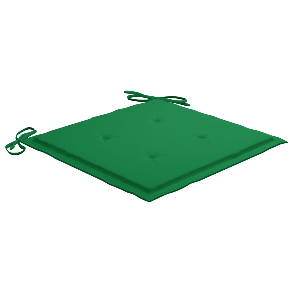 Lando-Perne scaun de grădină, 2 buc., verde, 40x40x3 cm, textil- lando.md