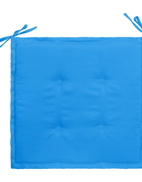 Загрузите изображение в средство просмотра галереи, Perne scaun de grădină, 4 buc., albastru, 50x50x3 cm, textil Lando - Lando

