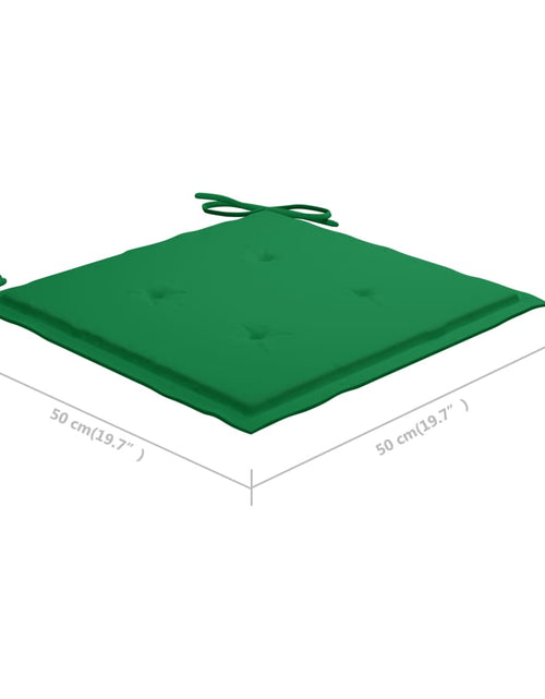 Загрузите изображение в средство просмотра галереи, Perne scaun de grădină, 6 buc., verde, 50x50x3 cm, textil Lando - Lando
