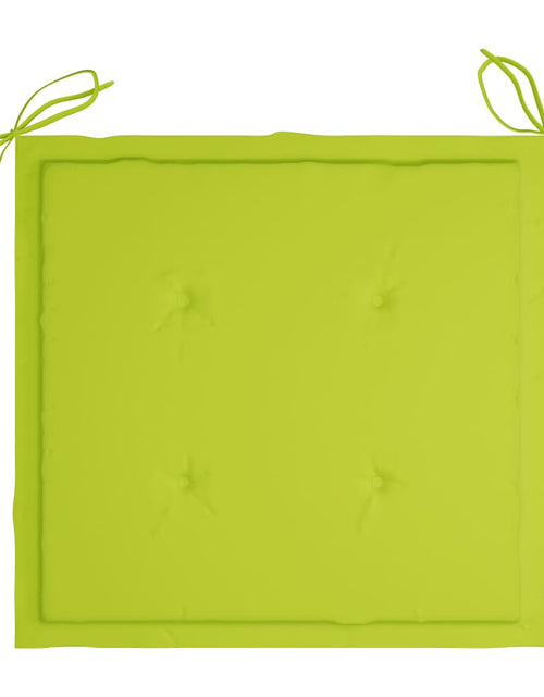 Încărcați imaginea în vizualizatorul Galerie, Perne scaun de grădină, 4 buc, verde aprins, 50x50x3 cm, textil Lando - Lando
