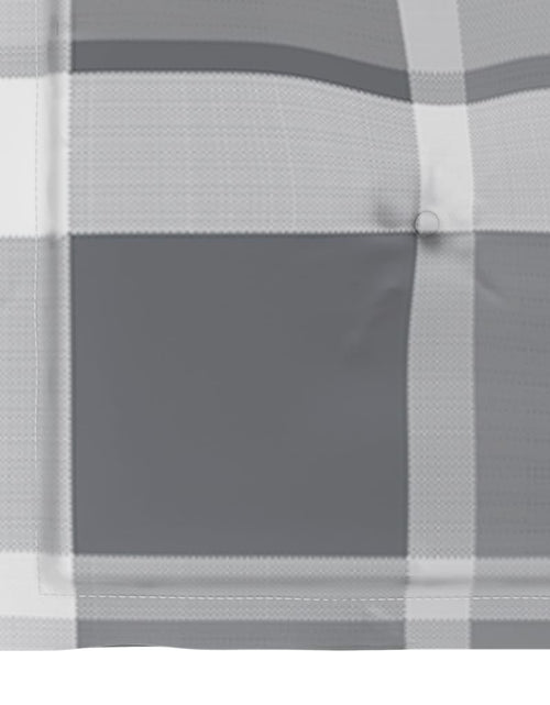 Загрузите изображение в средство просмотра галереи, Perne scaun de grădină, 4 buc., gri carouri, 50x50x3 cm, textil Lando - Lando

