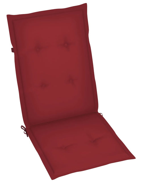 Загрузите изображение в средство просмотра галереи, Perne scaun de grădină, 4 buc., roșu vin, 120 x 50 x 3 cm Lando - Lando
