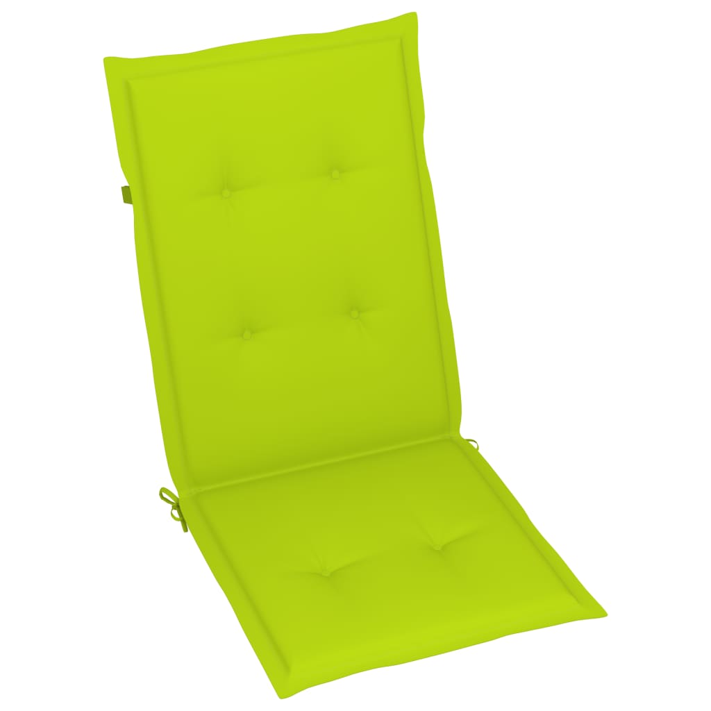 Perne scaun de grădină, 4 buc., verde aprins, 120x50x3 cm Lando - Lando
