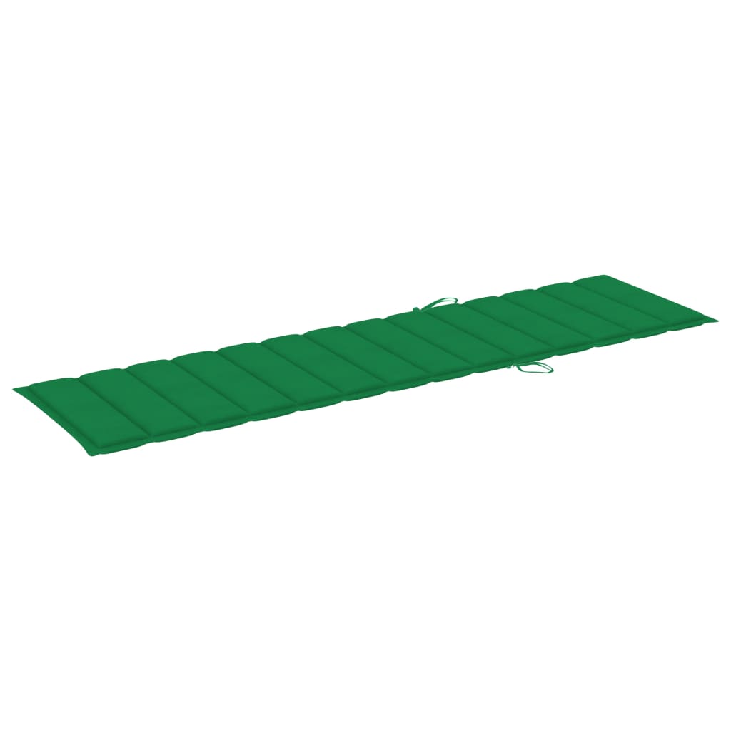 Pernă de șezlong, verde, 200x50x3 cm, material textil Lando - Lando