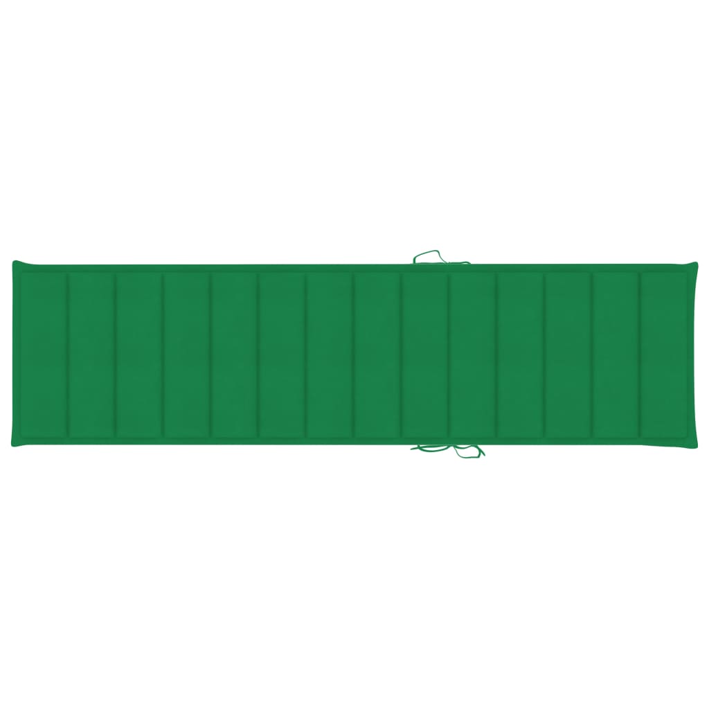 Pernă de șezlong, verde, 200x50x3 cm, material textil Lando - Lando