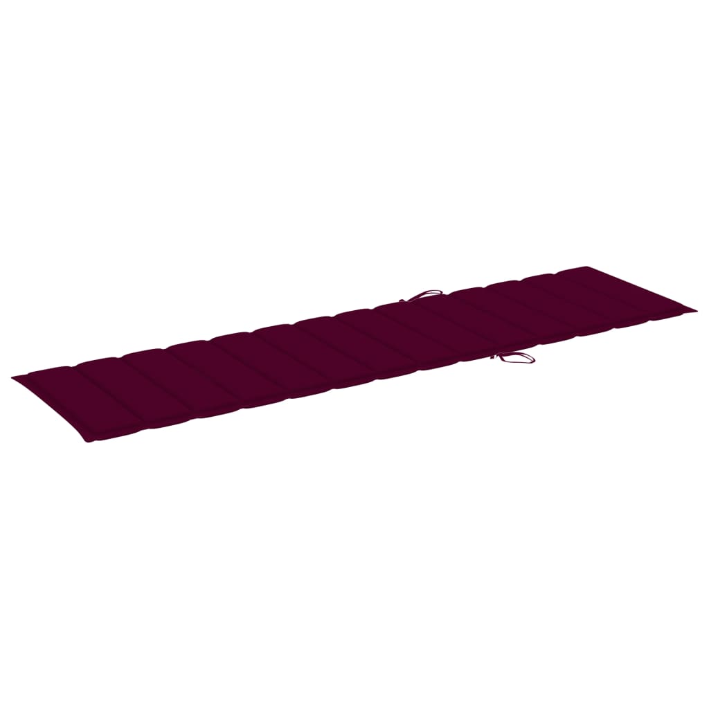 Pernă de șezlong, roșu vin, 200x50x3 cm, material textil Lando - Lando