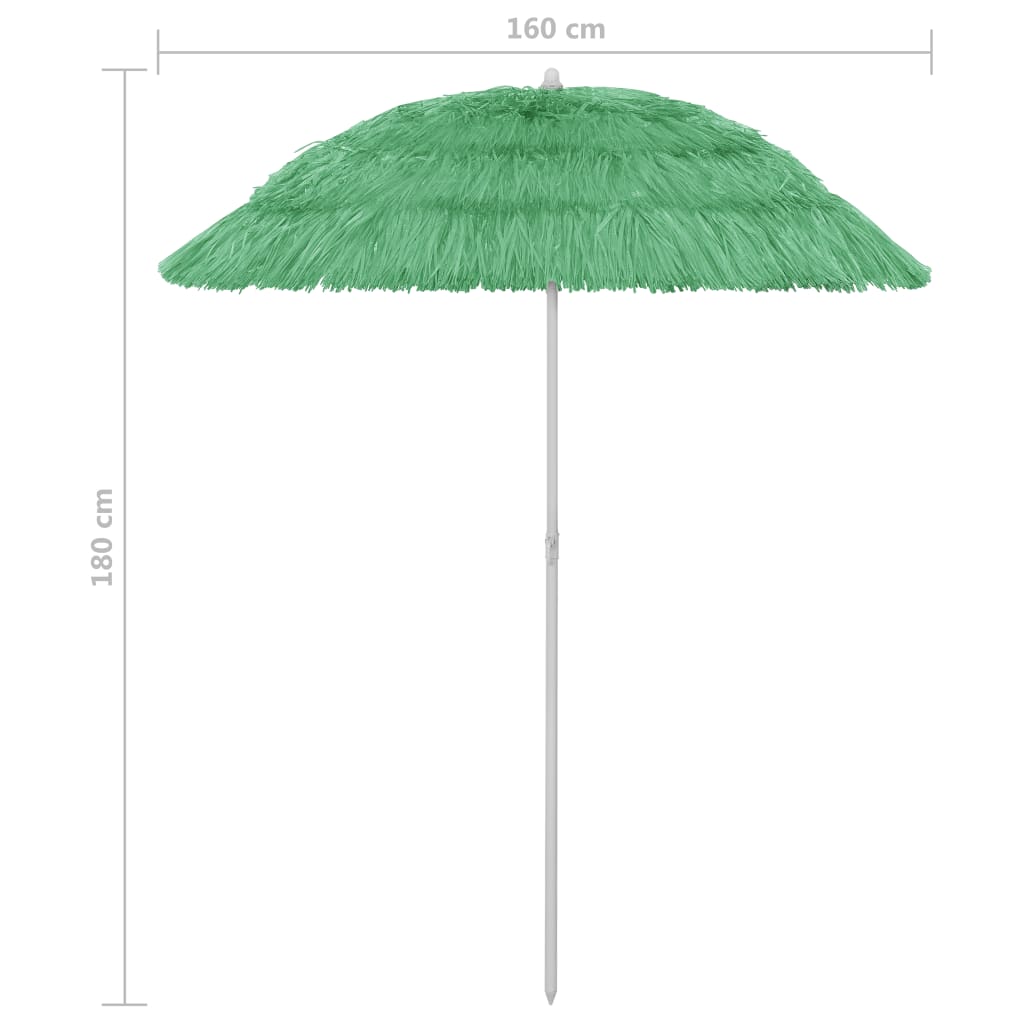 Umbrelă de plajă, verde, 180 cm Lando - Lando