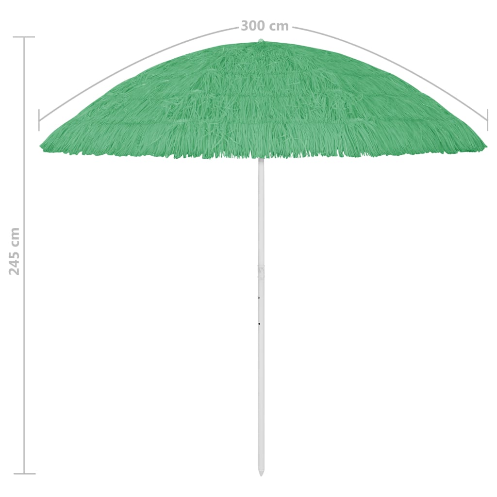 Lando-Umbrelă de plajă, verde, 300 cm- mobila