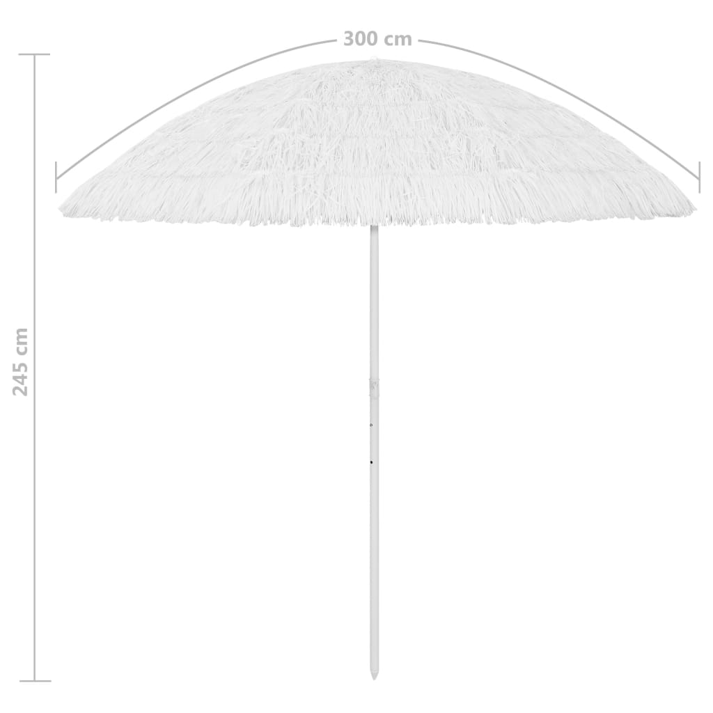 Lando-Umbrelă de plajă, alb, 300 cm- mobila