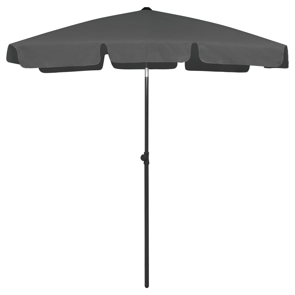 Umbrelă de plajă, antracit, 180x120 cm Lando - Lando