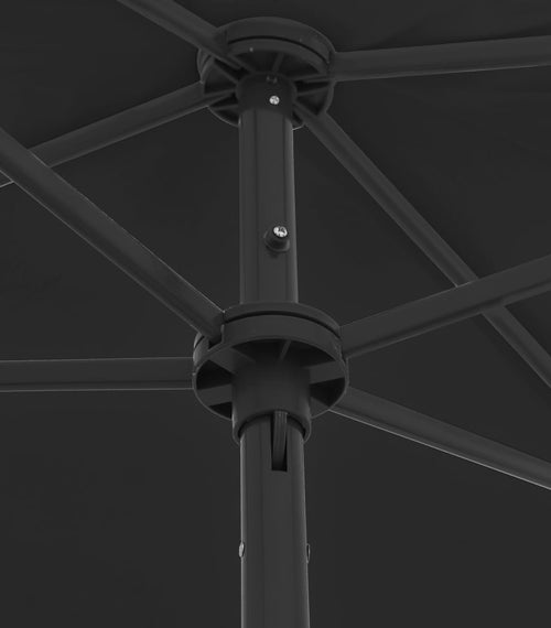Încărcați imaginea în vizualizatorul Galerie, Lando-Umbrelă de plajă, negru, 180x120 cm- mobila
