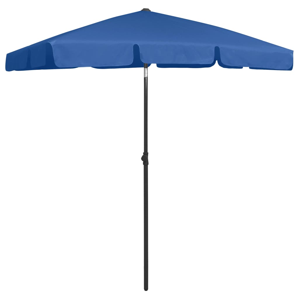 Umbrelă de plajă, albastru azuriu, 180x120 cm Lando - Lando