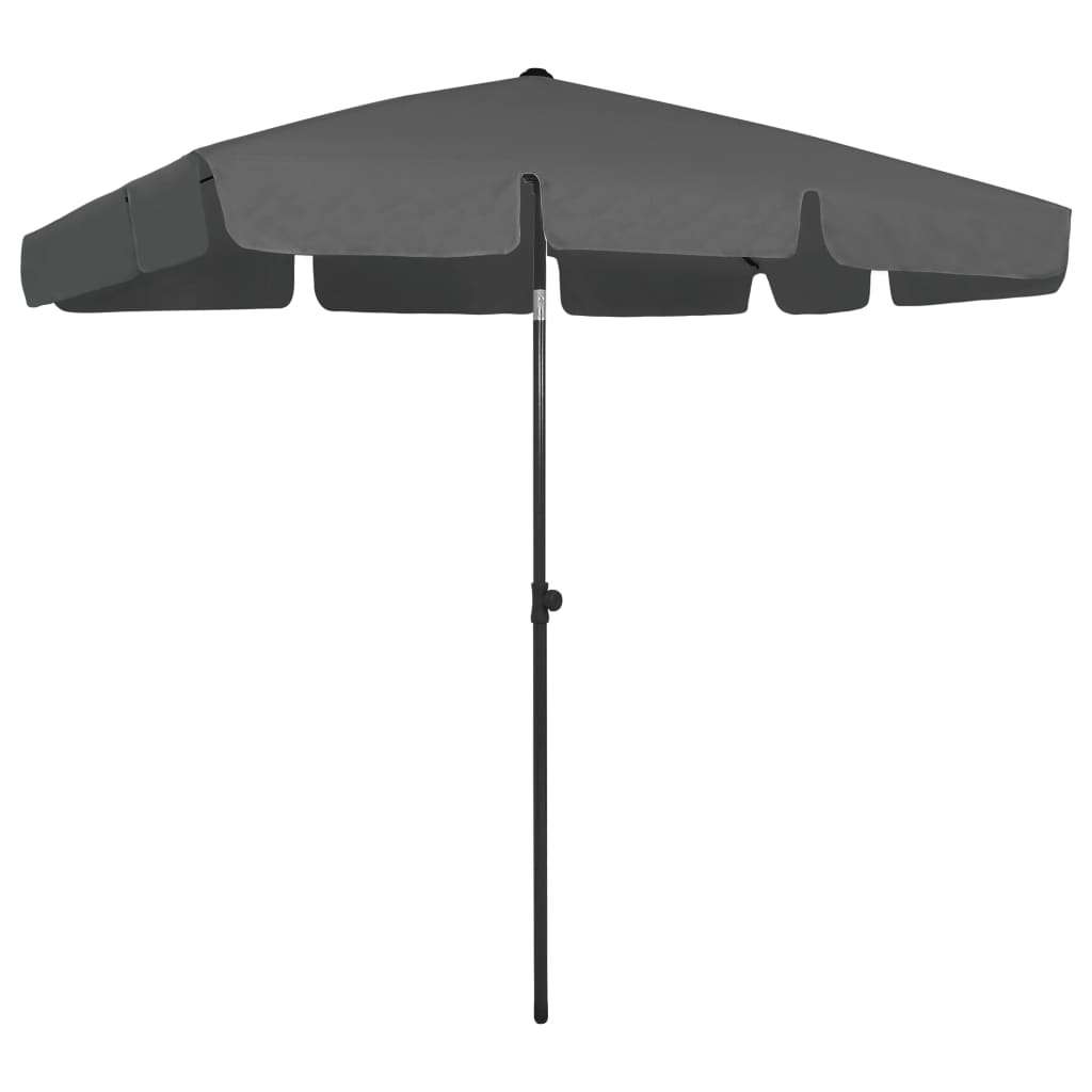 Umbrelă de plajă, antracit, 200x125 cm Lando - Lando