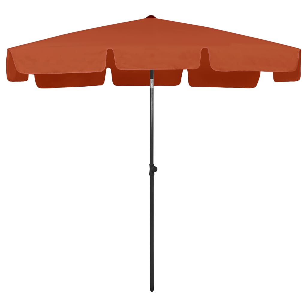 Umbrelă de plajă, cărămiziu, 200x125 cm Lando - Lando